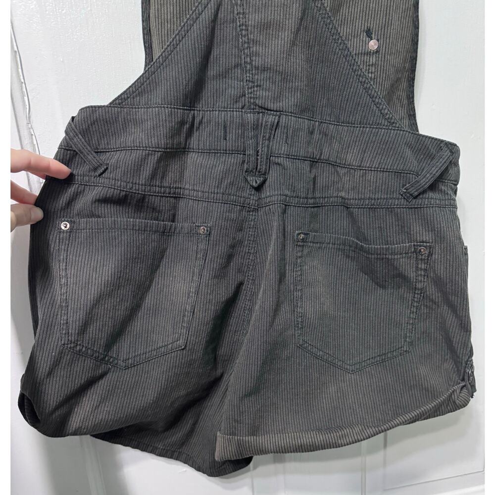 NWT Free People Charcoal Cotton Overall Shorts Size 6 - Picture 7 of 10